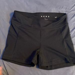 Black aero athletic shorts